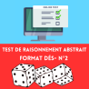 Test de raisonnement abstrait - format dés -  n°2