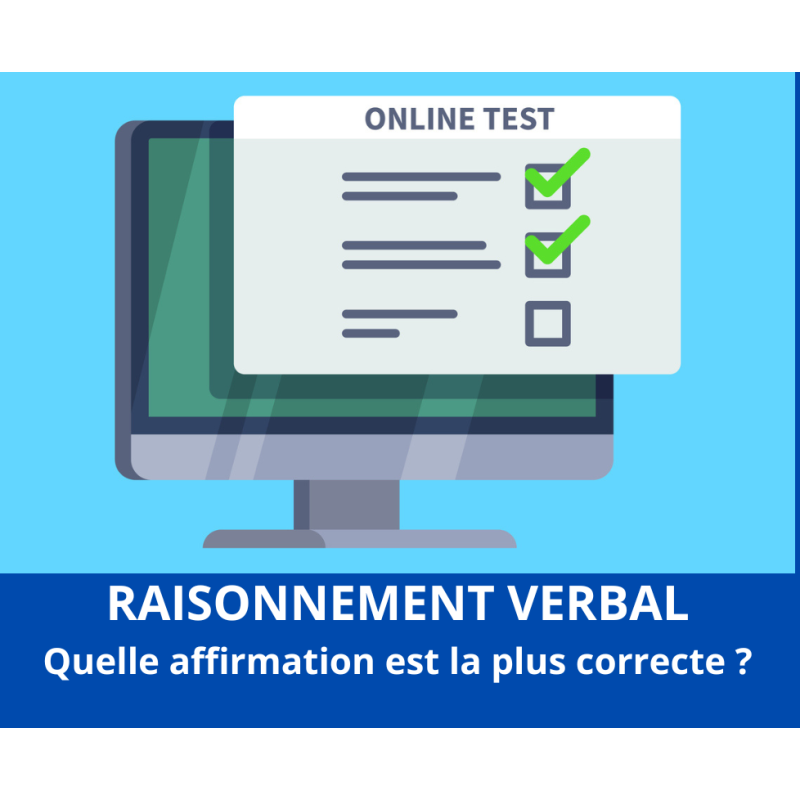 Pack - 4 verbal reasoning tests EN (tests 1 to 4)