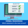 Pack - 4 verbal reasoning tests EN (tests 1 to 4)