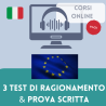 Paccheto Corsi Online: 3 test de ragionamento e prova scritta