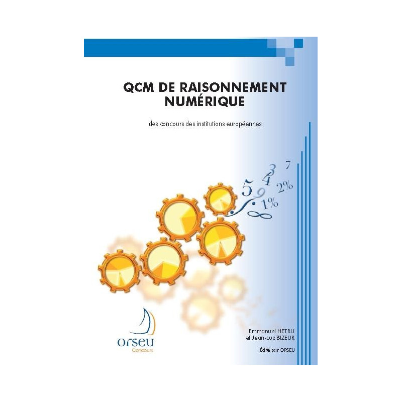 Livre QCM de raisonnement numérique - Edition 2012