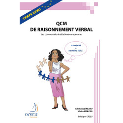 Livre QCM de raisonnement verbal Edition 2012