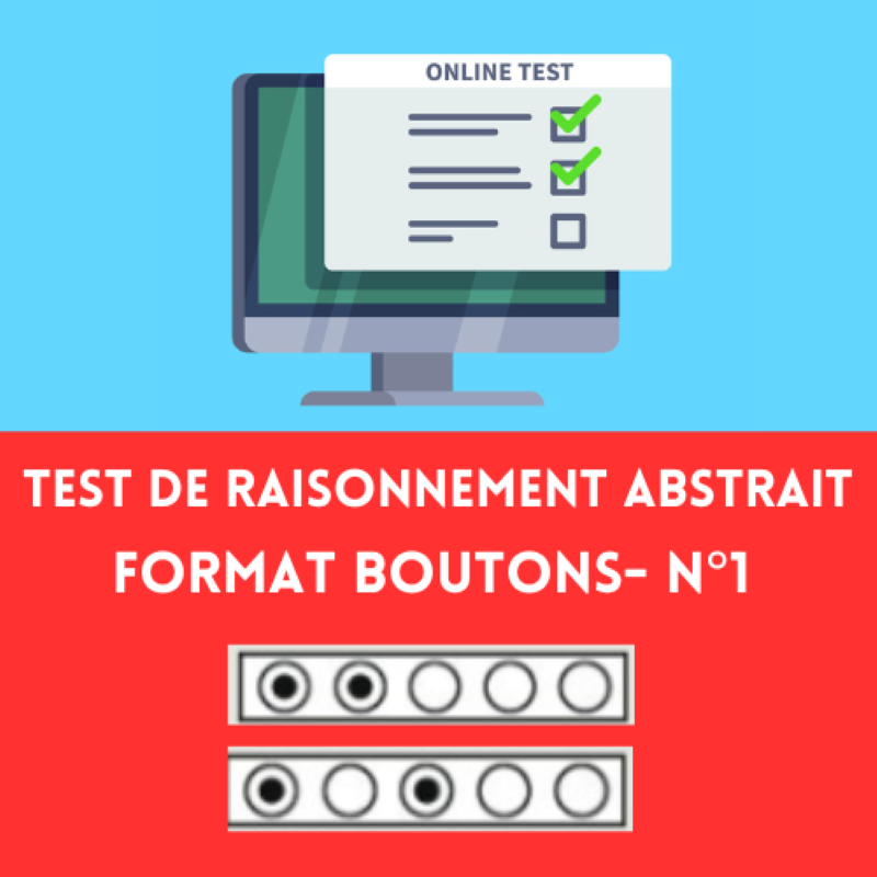 SELOR ® - Test de raisonnement abstrait - format boutons  n°1