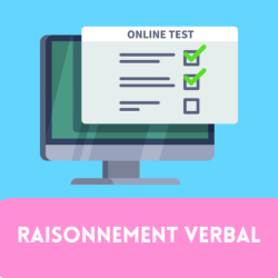 Pack de 4 tests de raisonnement verbal FR (tests n°1 à 4)